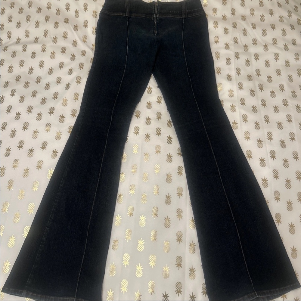 Vintage MISS SIXTY *Flare Nixie* Low Rise Jeans Size 33 Long Inseam 35” Tall - Picture 10 of 10